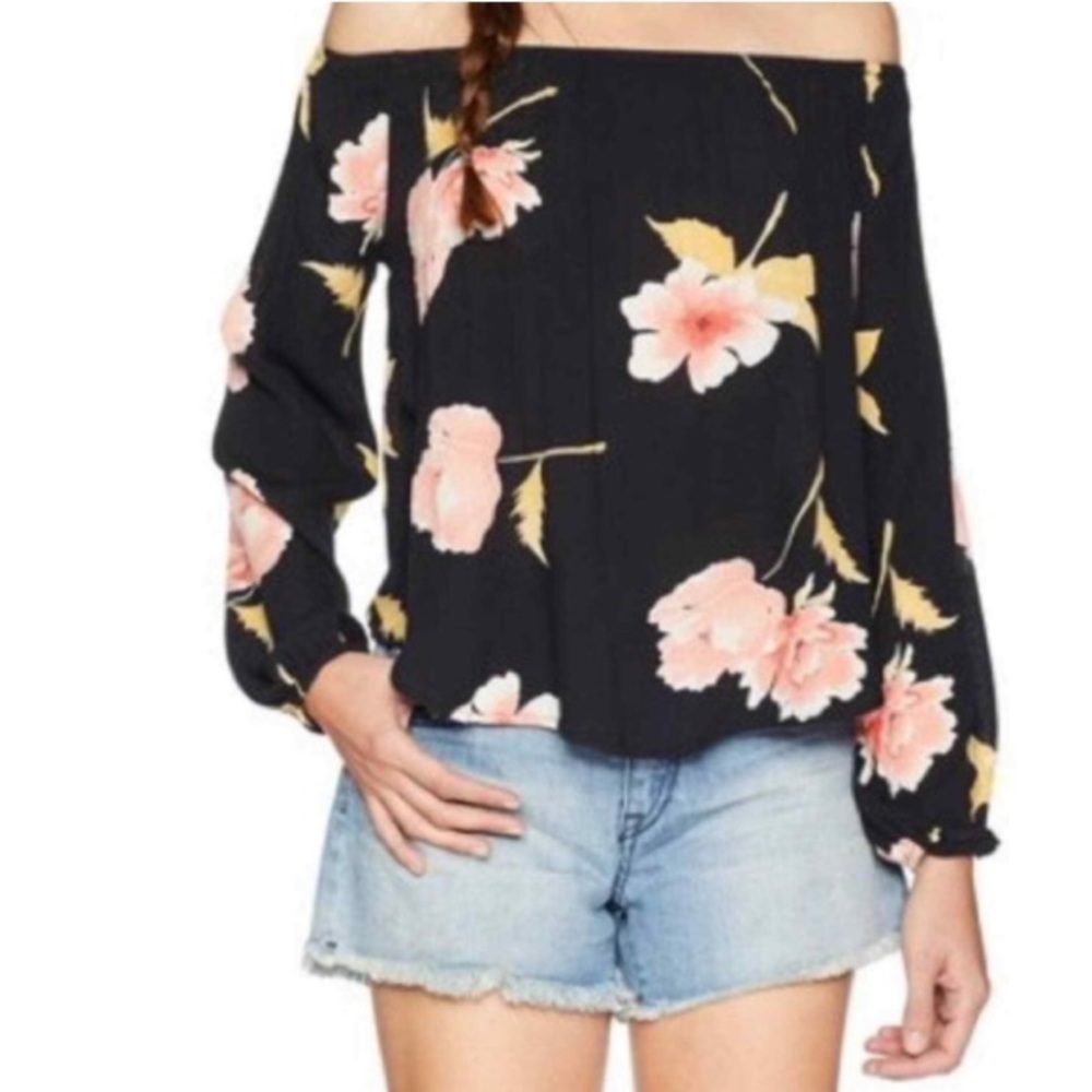 Billabong Floral Off The Shoulder Top - Picture 2 of 5
